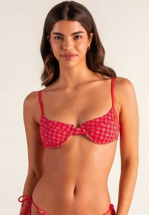 Top de bikini - rojo