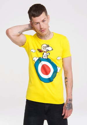 LOGOSHIRT PRINT PEANUTS SNOOPY - Print T-shirt - gelb