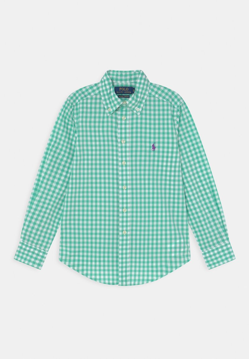 Polo Ralph Lauren GINGHAM COTTON POPLIN SHIRT - Camisa - key west green/white