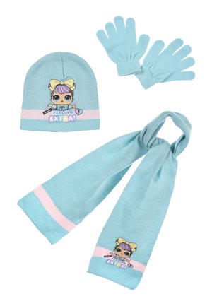 WINTER-SET - Scarf - blau