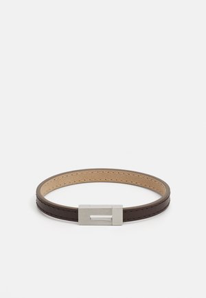 EXPOSED - Armbånd - silver-coloured/brown