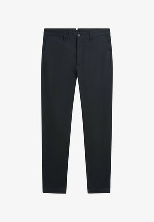 Massimo Dutti, SLIM FIT TEXTURED TROUSERS - Bukser - mottled dark blue