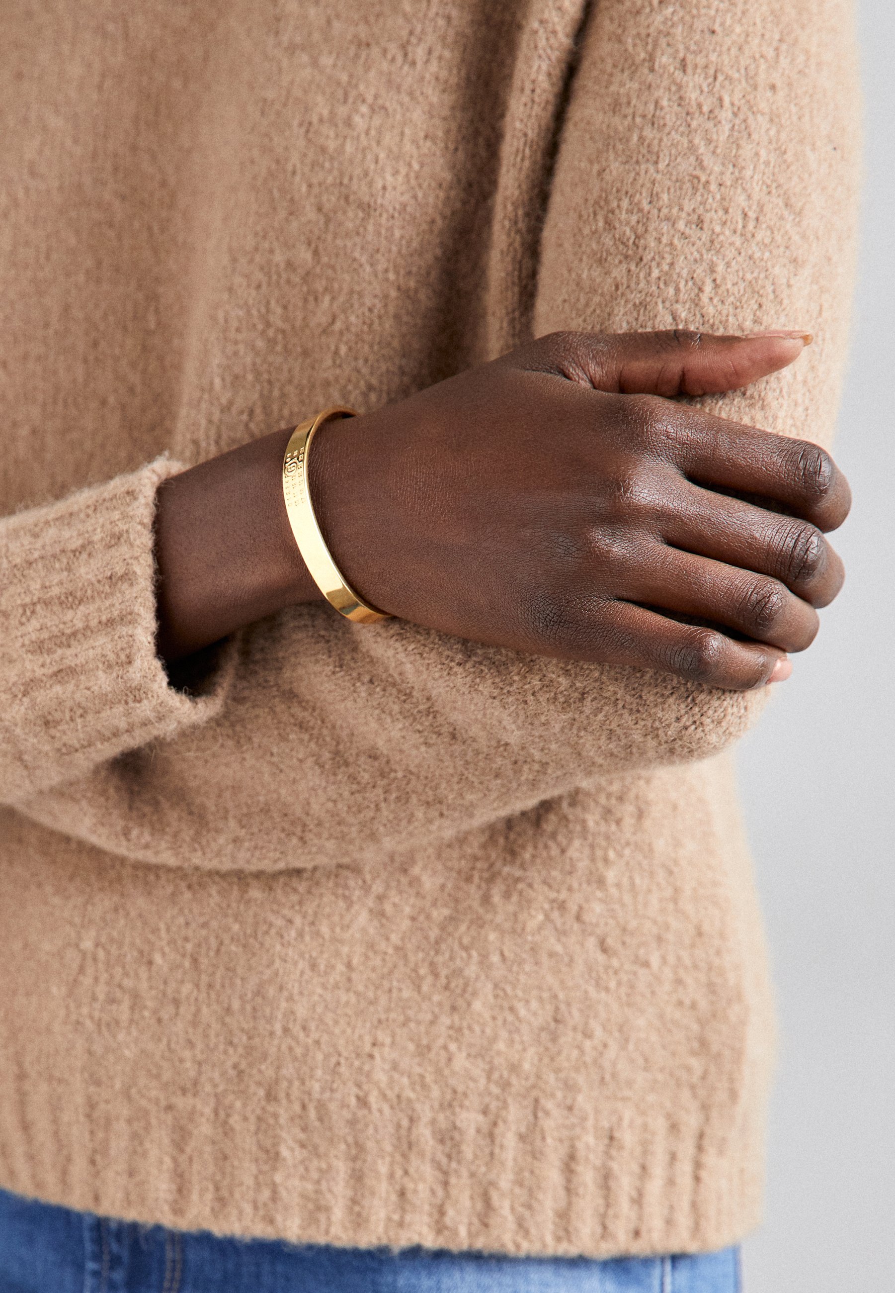 MM6 Maison Margiela CUFF UNISEX - Bracelet - yellow gold-coloured 