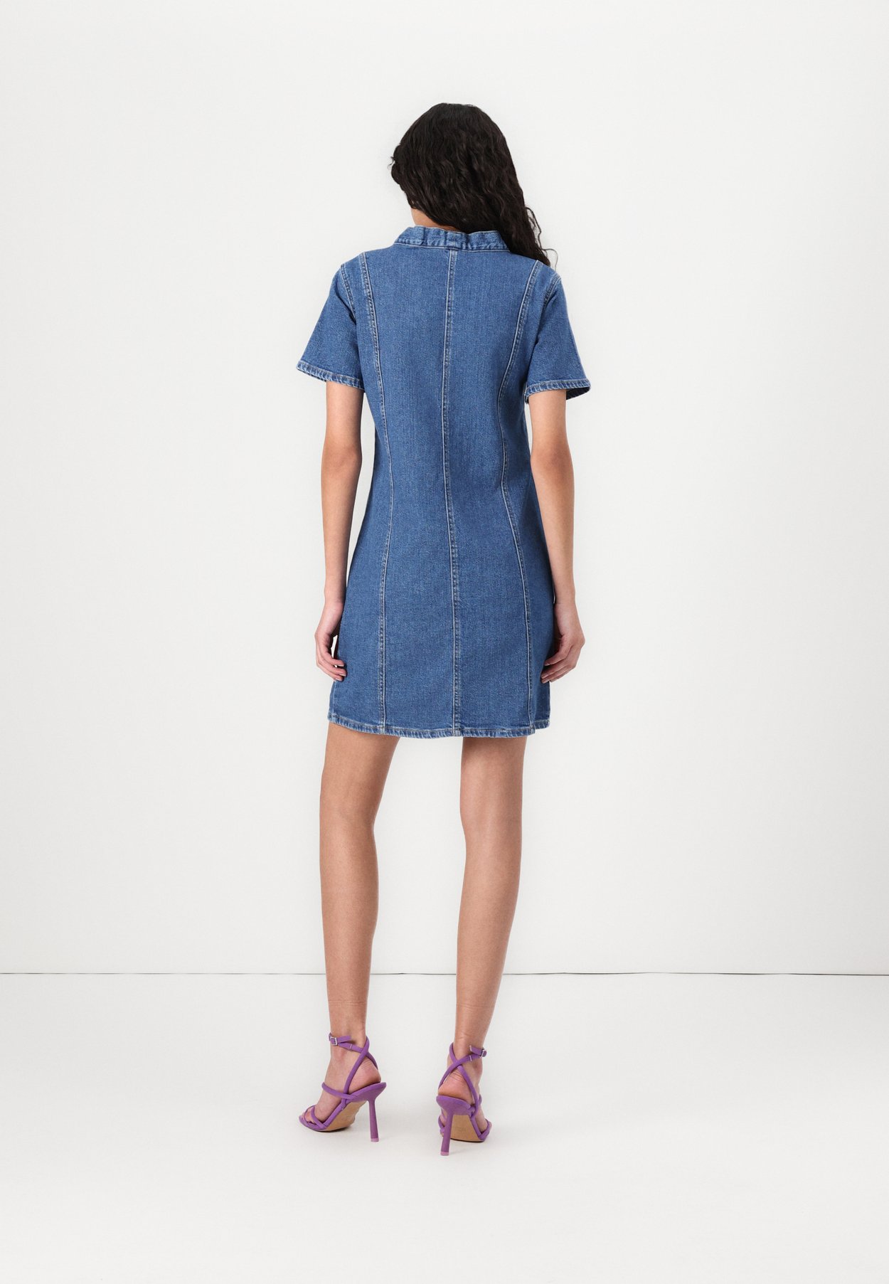 ONLSIGRID BUTTON MIDI DRESS