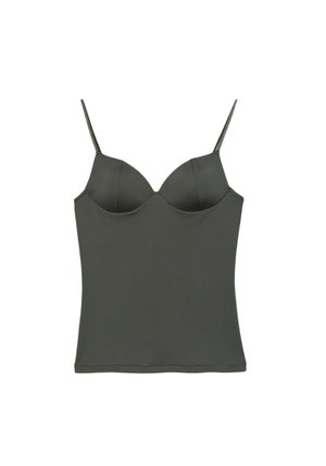 Stradivarius, CORSETRY-INSPIRED TOP - Débardeur - green