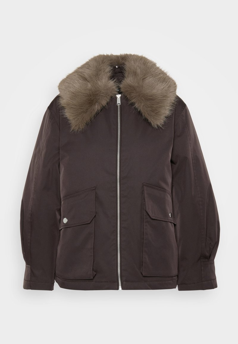 Vero Moda Petite Winterjas donkerbruin