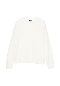 Langærmet T-shirt - white