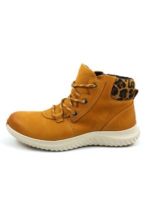 Lace-up ankle boots - gelb