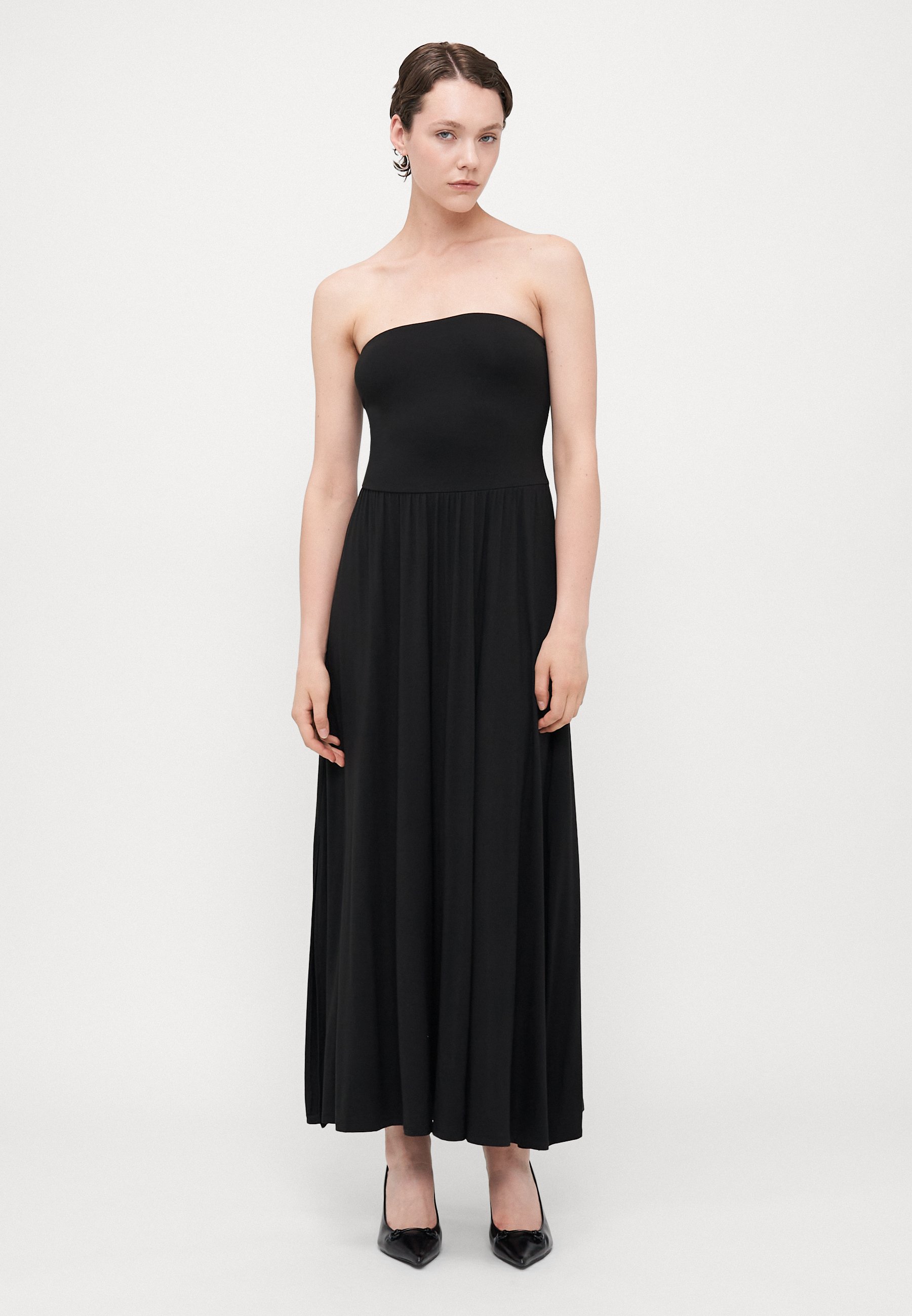 Gap Tall STRAPLESS DROPWAIST DRESS - Maxi dress - true black/black -  Zalando.co.uk