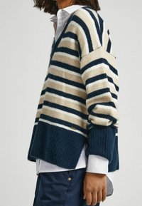 Pepe Jeans DEBBIE - Strickpullover - navy blue beige