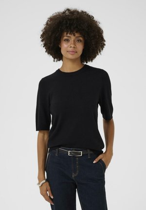 EBBA ANNEMETTE  - Basic T-shirt - black