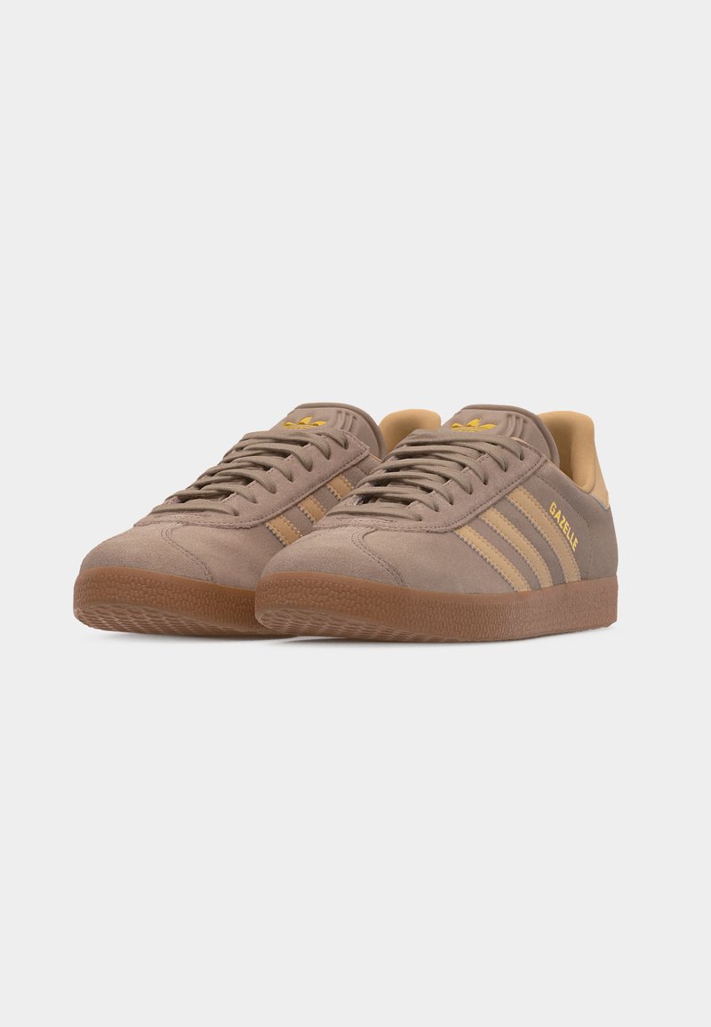 adidas Originals GAZELLE UNISEX - Trainers - chalky brown/footwear  white/light brown - Zalando.co.uk