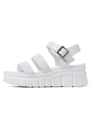 Sandali con zeppa - bianco