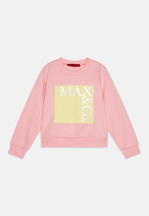 Sweatshirt - candy pink/lemon grass/white