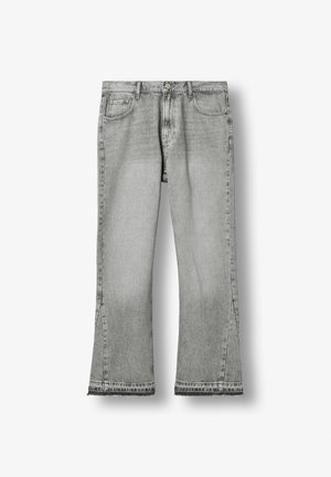 Burocs, TONY FLARED OPEN HEM  - Flared Jeans - ash fade grey