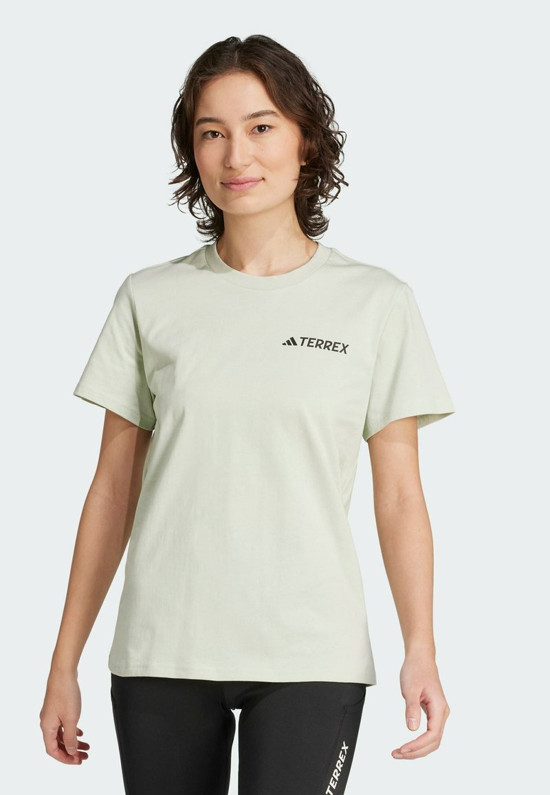 Adidas Terrex GRAPHIC - Triko s potiskem - linen green