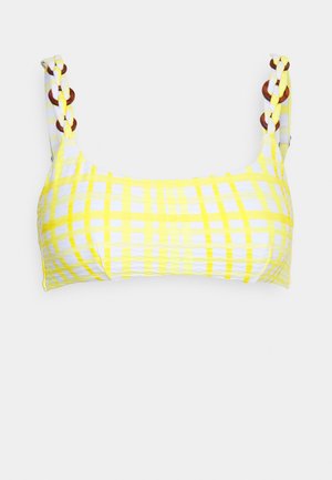 Seafolly AMALFI CHECK BRALETTE - Parte de cima de biquíni - lime light