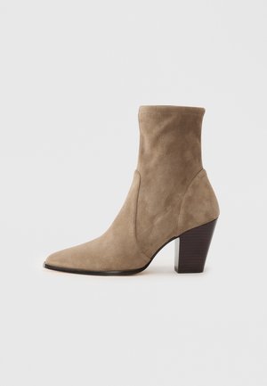 JOLENE - High heeled ankle boots - smokey taupe/marron vino