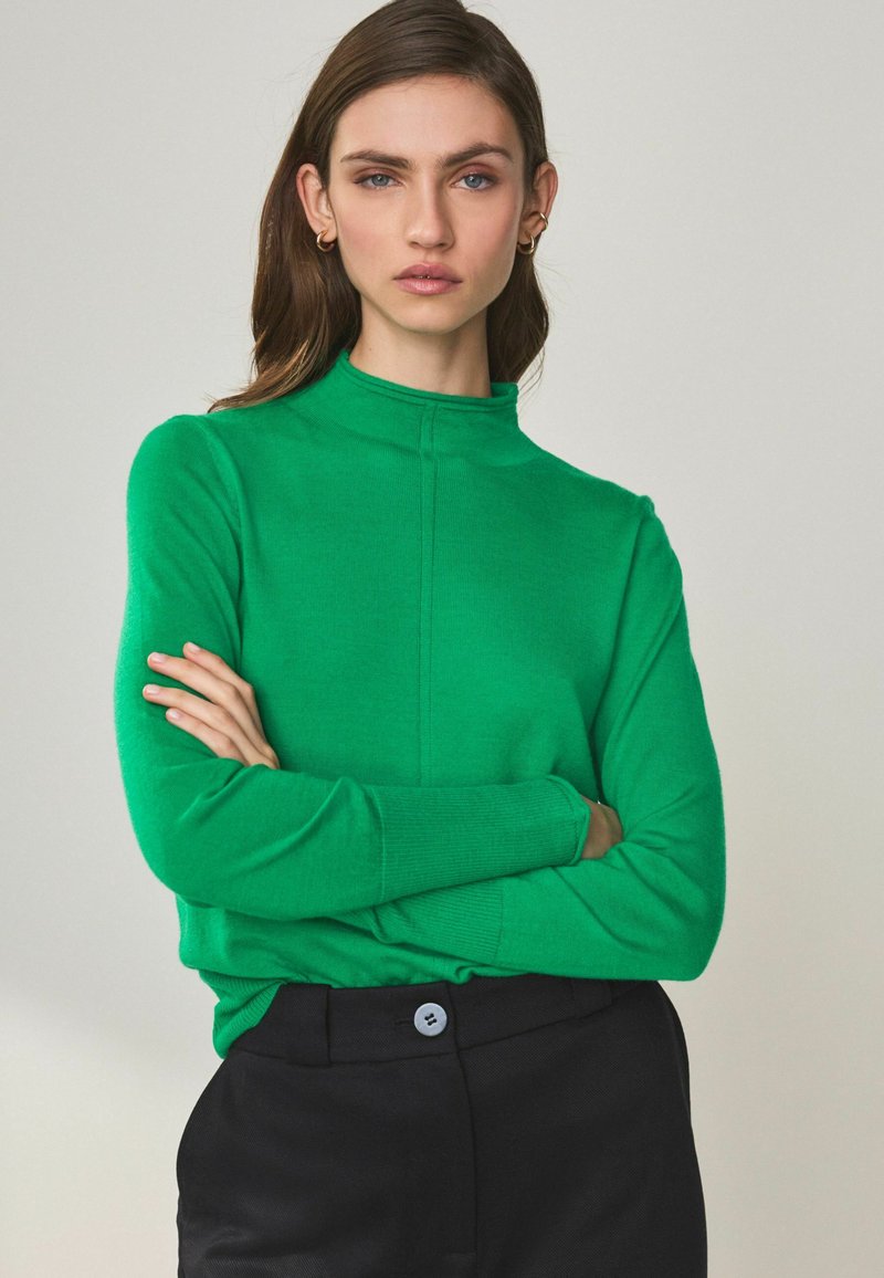 Next PREMIUM ROLL NECK - Džemperis - bright green