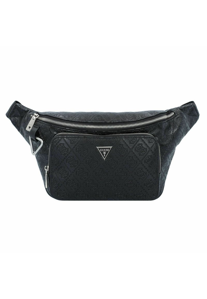 Guess Schwarze Polyurethan Handtasche Mit Schultergurt