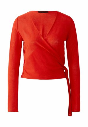 Oui Strickjacke - lipstick red