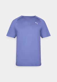 RUN CLOUDSPUN TEE - Sports T-shirts - blue crystal