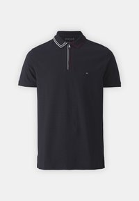 Tommy Hilfiger ZIP PLACKET TIPPING  - Poloshirts - desert sky