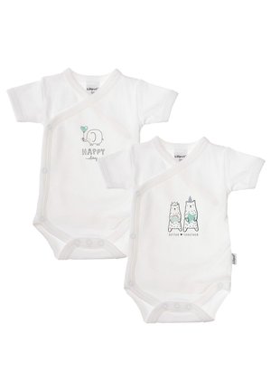 WICKELBODY, KURZARM (2ER PACK) WEISS "HAPPY DAY / BETTER TOGETHER - Body - weiß