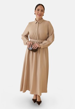 Modanisa, MODANISA PLUS SIZE DRESS ALIA - Vestido largo - cream
