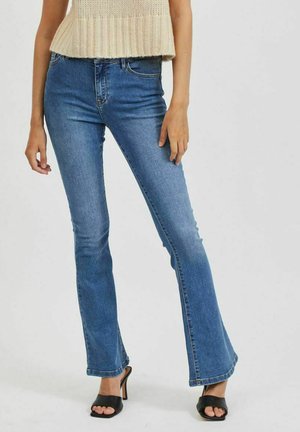 Flared Jeans - medium blue denim