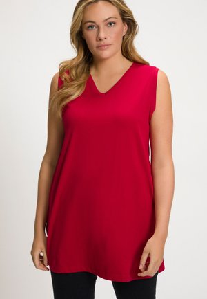 Ulla Popken, BASIC TANK V-AUSSCHNITT - Top - mohn