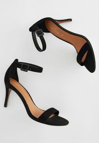Next SIGNATURE LEATHER MID HEEL SANDALS - Sandali con tacco - black
