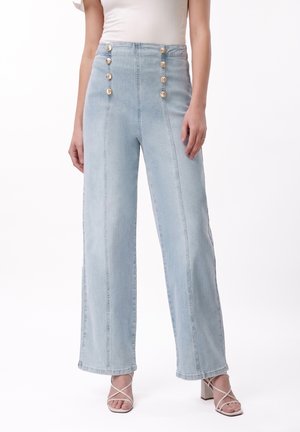 Anna Field Wide leg - light blue denim