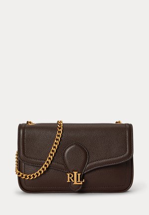 Lauren Ralph Lauren, PEBBLED LEATHER BRADLEY CROSSBODY WALLET - Skuldertasker - chestnut brown