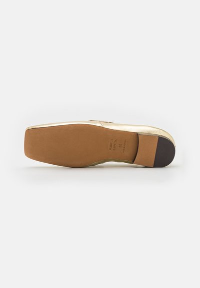 Mansur Gavriel SQUARE TOE LOAFER - Παπούτσια χωρίς κορδόνια - gold
