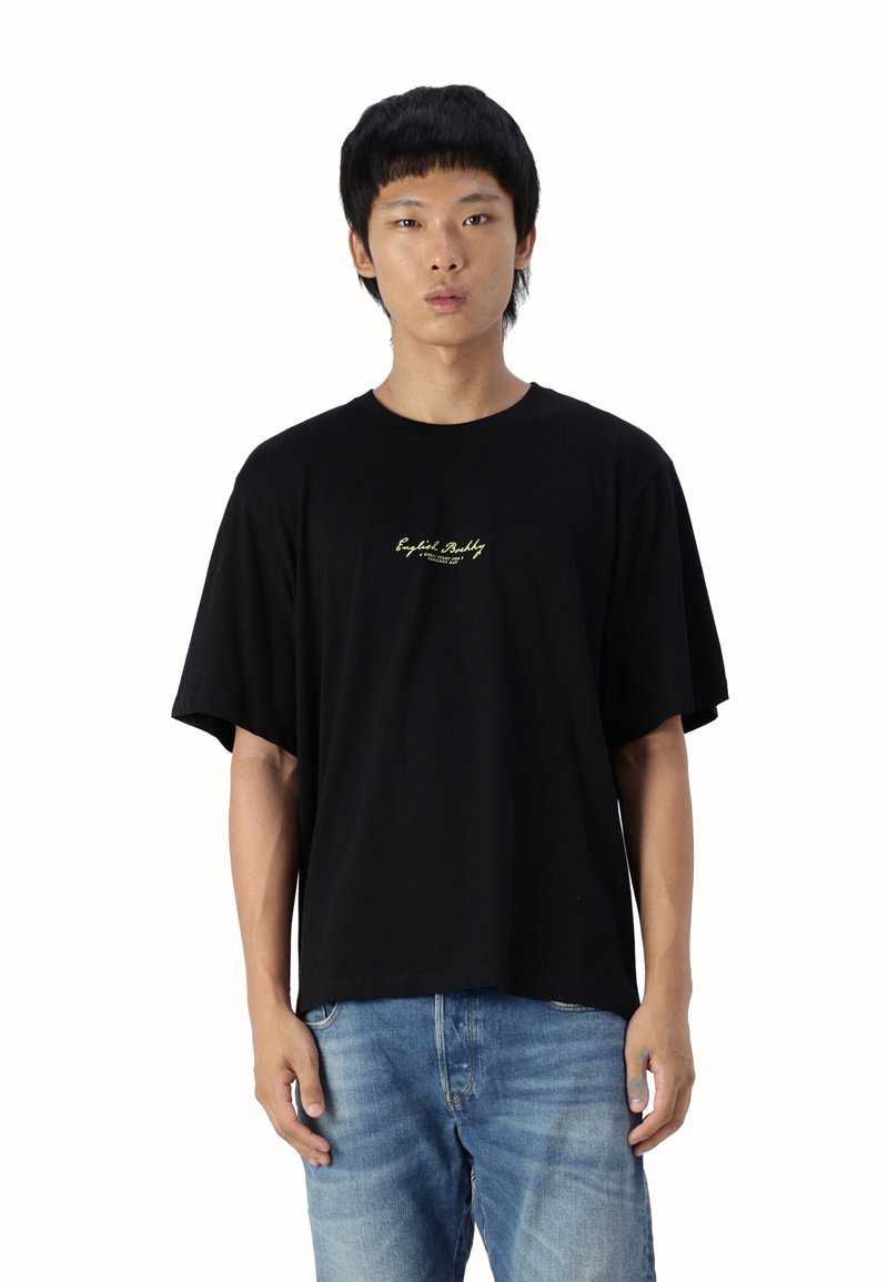 Jack & Jones JORREALMEAL TEE UNISEX - Μπλουζάκι με στάμπα - black