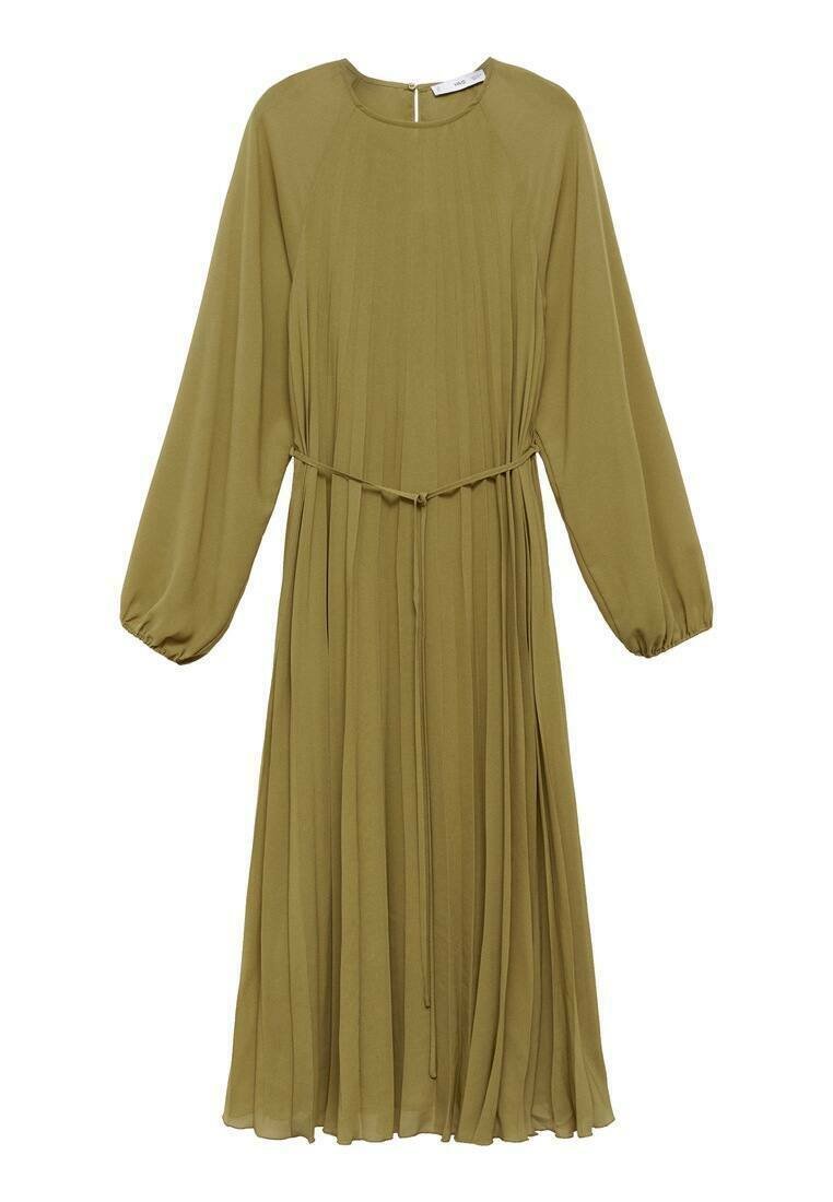 mango olive green dress Mango satin midi dress in olive green
