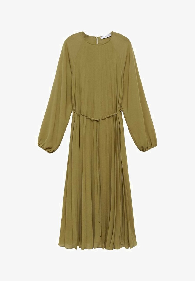 mango olive green dress Mango satin midi dress in olive green
