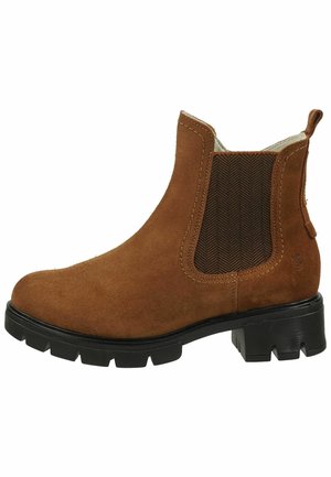 Kotníkové boty - cognac