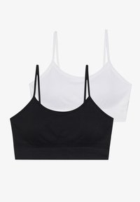2 PACK - Sports-BH-er med medium støtte - black/off-white