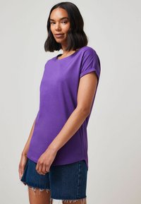 Next 3 PACK - Paprasti marškinėliai - grey marl purple white