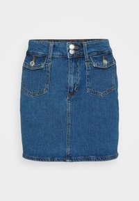 VMTESSA POCKET SHORT SKIRT  - Jeansskjørt - medium blue denim