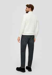s.Oliver À COL ROULÉ - Strickpullover - ecru