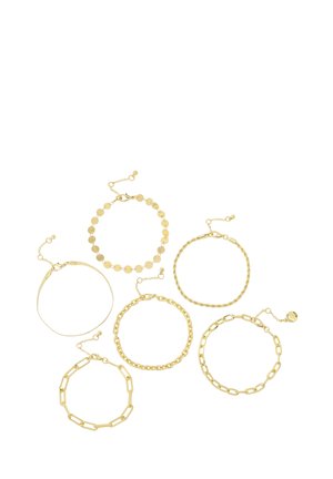 6 PACK - Bracelet - gold coloured