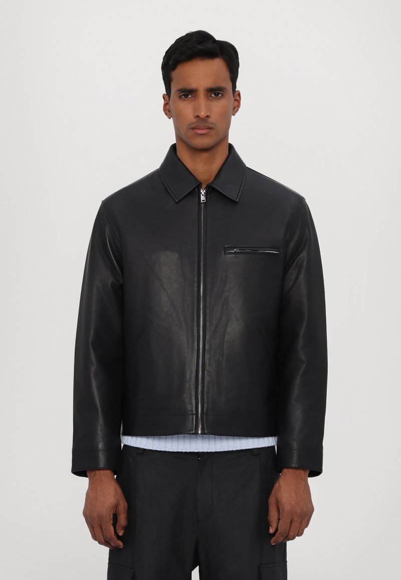 Theory - WORKWEAR - Veste en cuir - black, Agrandir