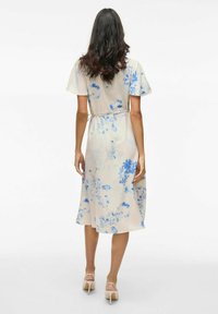 VILA VILOVIE WRAP DRESS - Freizeitkleid - birch
