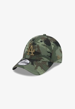 New Era LOS ANGELES DODGERS MLB PAINTED AOP 9FORTY ADJUSTABLE - Cap - oliv