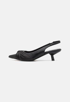 BIAKRISTIN KITTEN HEEL BOW SLINGBACK  - Classic heels - black