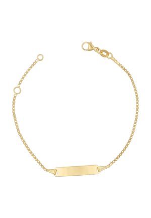 BÉBÉ BRACELET VENEZIANER , 16CM GRAVURPLATTE 1.4CM - Armband - gelb gold