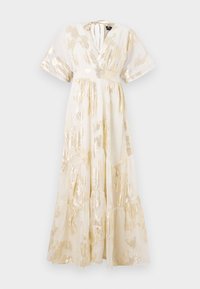 FRILL MAXI DRESS - Maxi dress - cloud dancer detail:gold